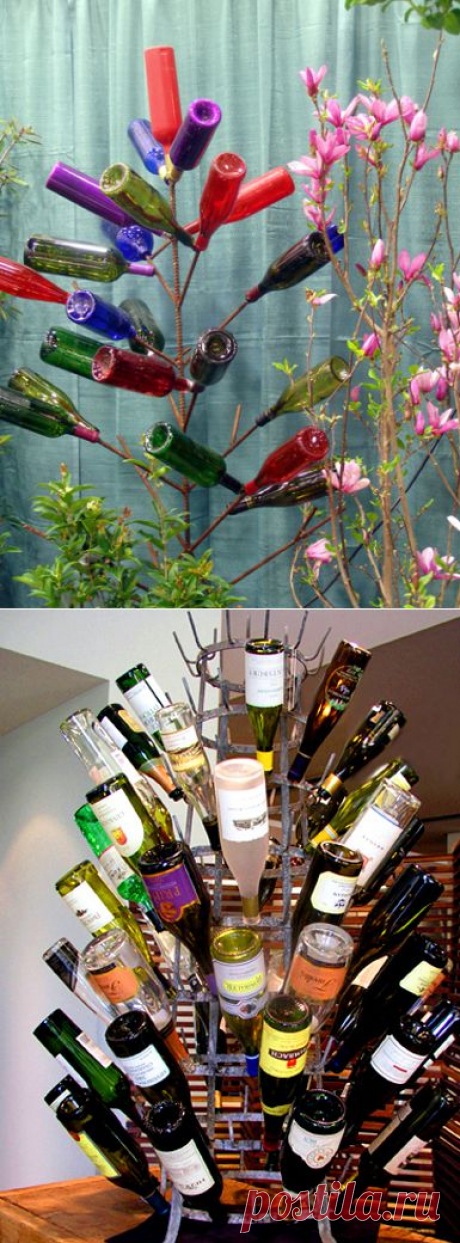 Все бутылки в дело!!!   Bottle Trees