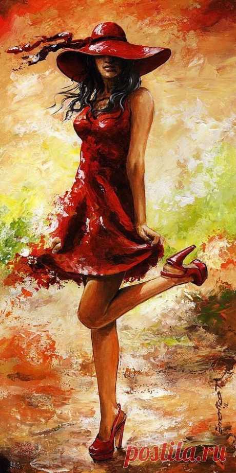 The "Que Sera, Sera" - Spring Breeze Painting - By Emerico ImreToth