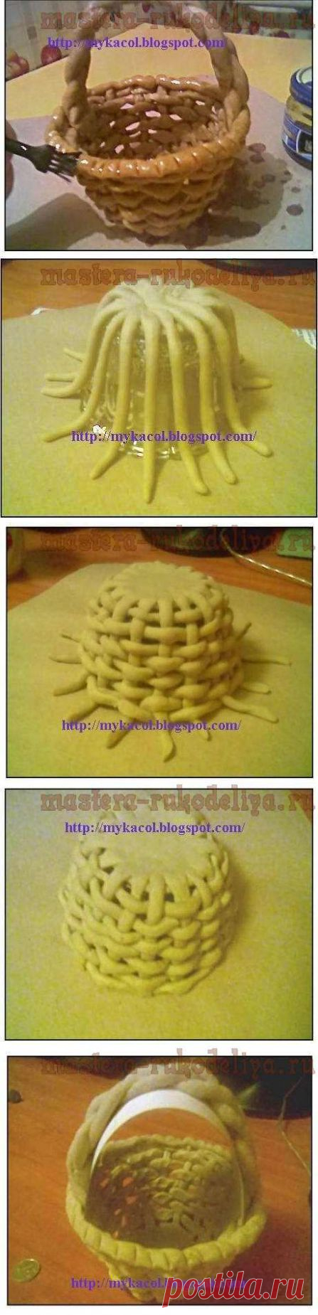 Мастер-класс: Корзинка из соленого теста