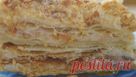 Торт &quot;Наполеон&quot; классический. Нежный, ароматный и очень вкусный!