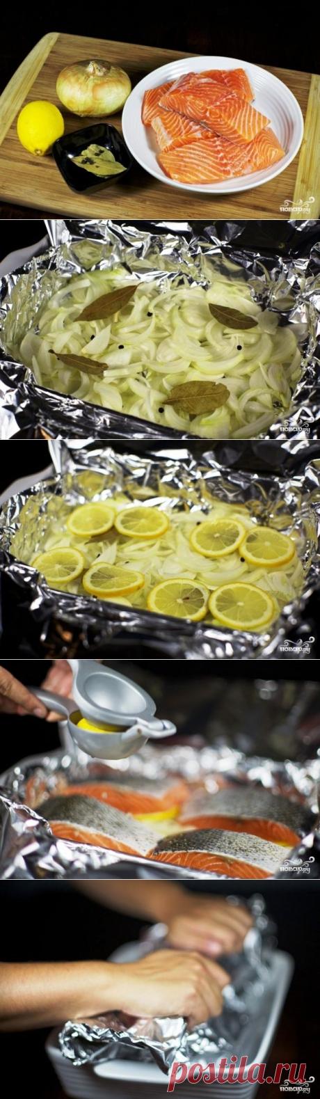 Красная рыба, запеченная в фольге - пошаговый кулинарный рецепт на Повар.ру