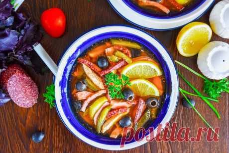 Солянка с курицей колбасой и картошкой рецепт с фото пошагово и видео - 1000.menu