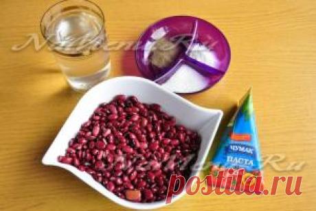 Фасоль в томатном соусе на зиму - рецепт с фото