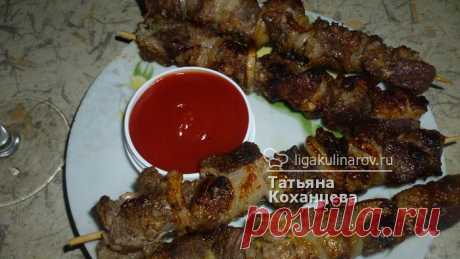 Шашлык в белом вине на сковородке - рецепт с фото пошагово.