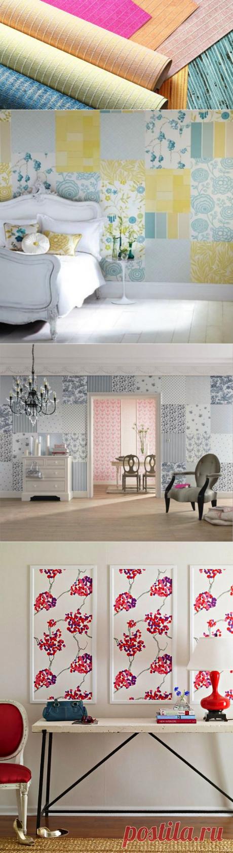 Остатки обоев: 10 идей и примеры их использования