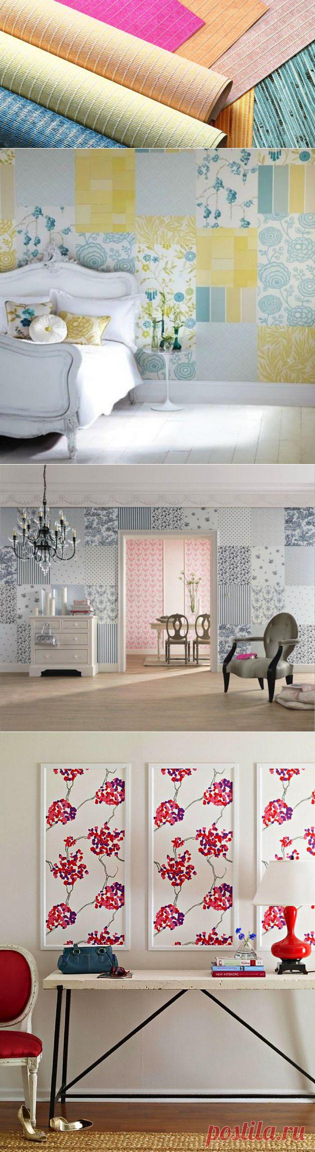 Остатки обоев: 10 идей и примеры их использования