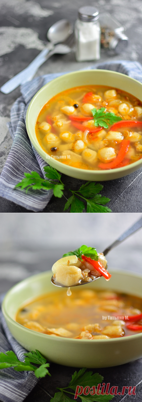 Гречневый суп с мясом и тестом | Кулинарный блог Татьяны М.