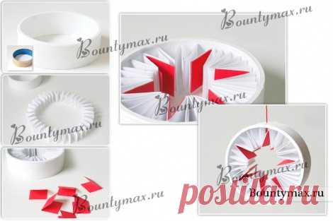 Как сделать новогодние игрушки на елку из бумаги своими руками