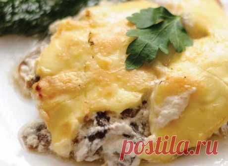Жульен с курицей и грибами в мультиварке / Простые рецепты