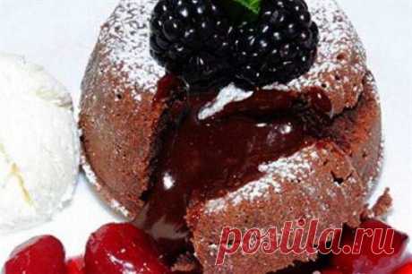 Домашний шоколадный фондан, рецепт — Вкусо.ру