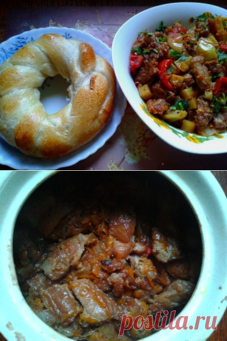 Очень вкусное жаркое в горшочке