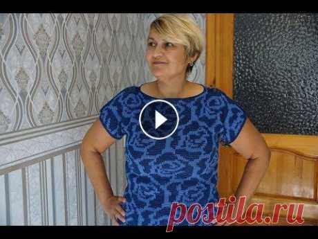 Как вязать жаккард крючком МК  1 часть. Как вязать жаккард крючком МК 1 часть....