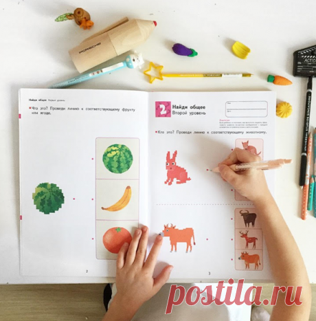 Как развить логические способности дошкольника? С помощью тетради &quot;Kumon. Развитие мышления. Логика&quot; ( В этой тетради собраны задания, которые помогут развить логическое мышление ребёнка: анализируем последовательности, сравниваем картинки, отмечаем неправдоподобные ситуации. В этой тетради ваш ребенок будет: искать общие признаки; знакомиться с понятием части и целого; определять взрослых животных и их малышей; решать, кто тяжелее; думать, кто/что быстрее; рассуждать: правда или…
