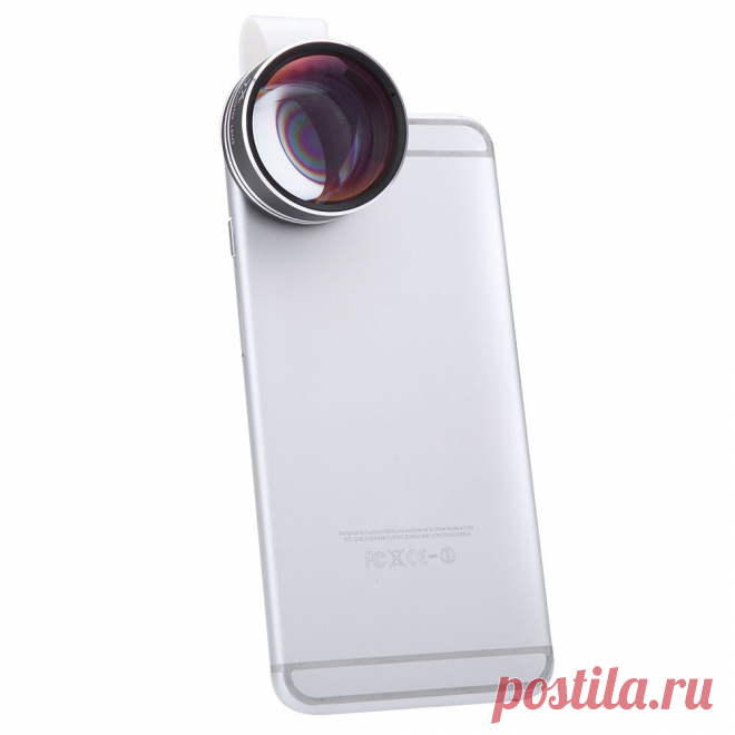 Detachable Clip-on 18° 7X Teleconverter Lens with Cover for iPhone 6 5 Samsung Xiaomi Sony iPad Mini