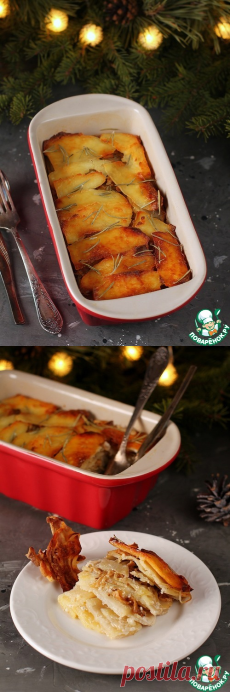 Картофель с беконом и мягким сыром – кулинарный рецепт