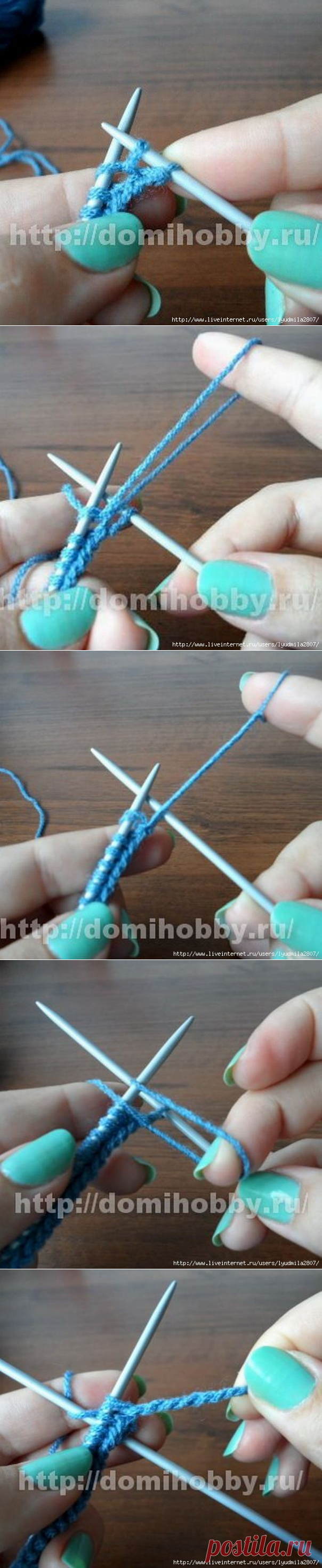 Вязание спицами скрученной бахромы