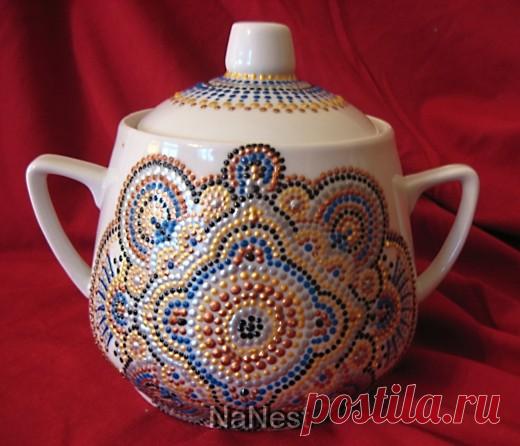МК "Точечная роспись заварника" | Страна Мастеров