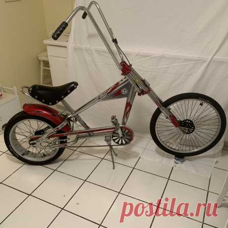 Vintage Schwinn Orange County Choppers Stingray  Bicycle Low Rider:  Adult Bike for Sale in East Chicago, IN - OfferUp Used (normal wear), It is in Used Condition but still Rides Well. All Parts are Original. Includes Pegs-on Front Forks and Adjustable Seat. Has Original Stamped Serial Number on Frame. 

Has Replacement OCC Ape Handlebars. 

It has Some Minor Rust Spots, Scuffs Scratches  and Most Original Stickers are in Fair Condition……Nothing Major (See Pictures!!)

Hav...