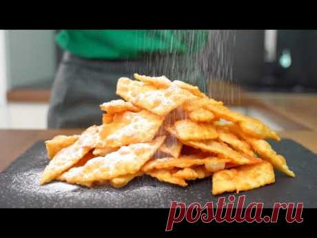 Всего 2 ингредиента! Я в шоке, как это ВКУСНО 😋 Хрустящий хворост к чаю!
