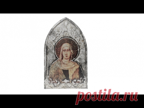 Srebrna ikona decoupage - tutorial DIY