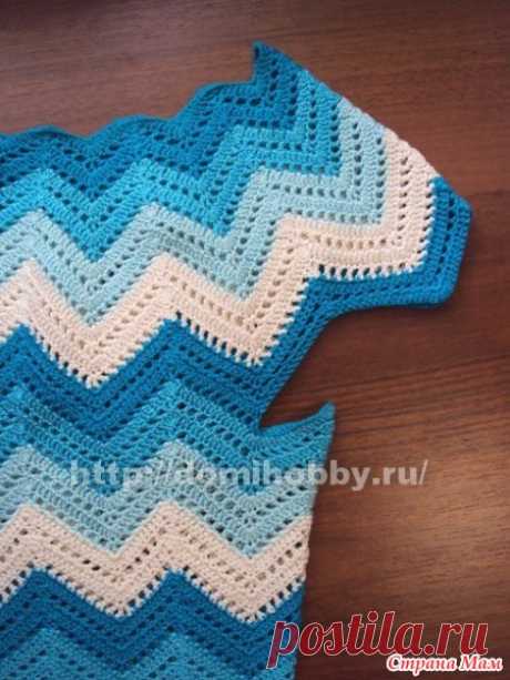 . Кружевные Посиделки N20 платье &quot;Зиг-Заг&quot; крючком. - Все в ажуре... (вязание крючком) - Страна Мам