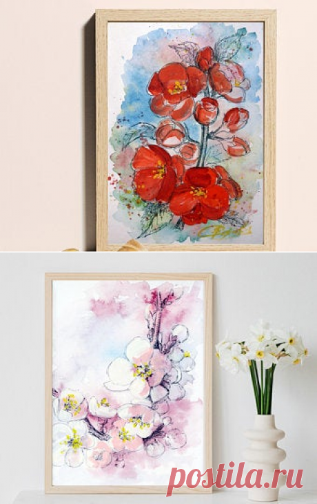 Modern Printed Wall Art  von ArnatanaArt auf Etsy