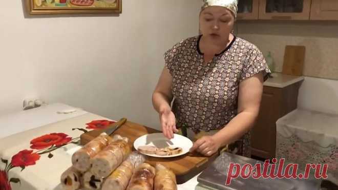 Простой куриный рулет в пакете! Сделает каждый!