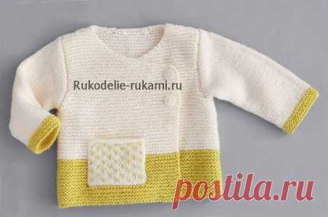 Жакет для малышки спицами