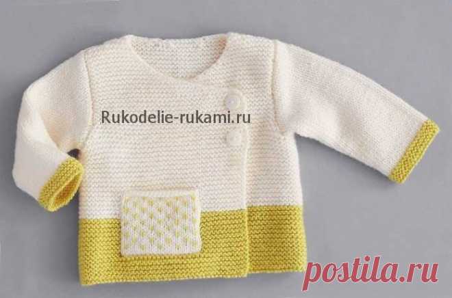 Жакет для малышки спицами