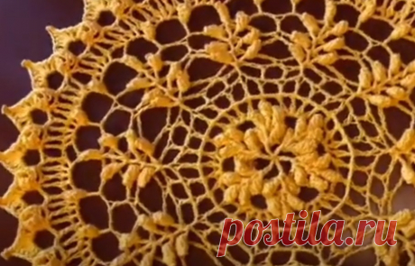 Crochet mini Mandala CLUSTER Rows 1-6