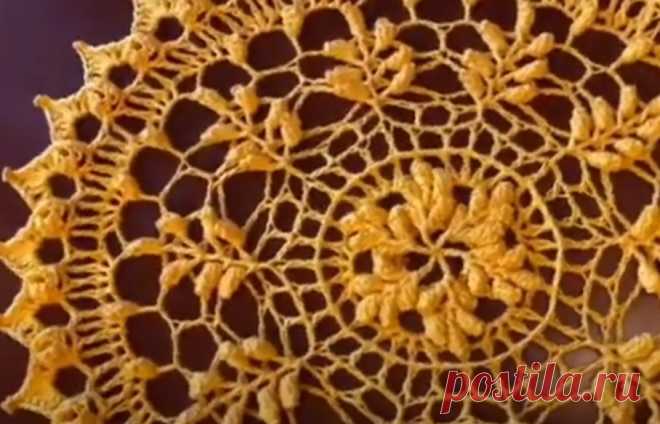 Crochet mini Mandala CLUSTER Rows 1-6