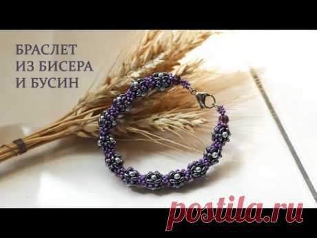 Браслет &quot;Christmas balls&quot; из бисера и бусин / Украшения из бисера / МК