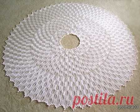 Вязание: юбка-солнце