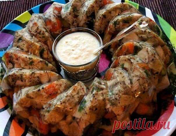 Роскошное заливное из индейки.