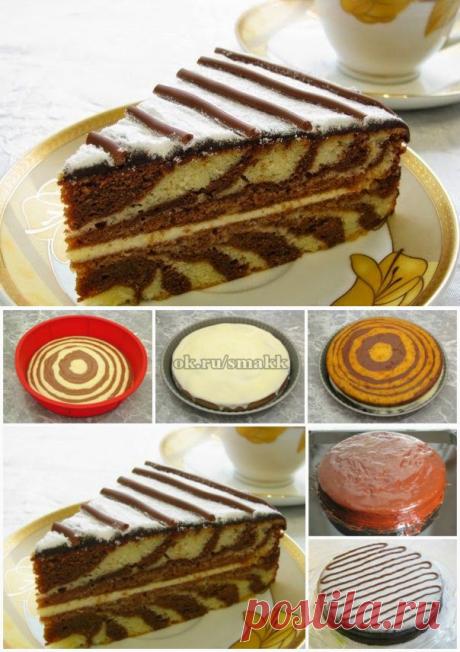 Лучшие кулинарные рецепты: Торт «Зебра»