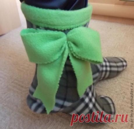 ДОМАШНИЕ-САПОЖКИ - МК и две выкройки.