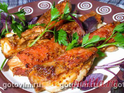 Ребрышки в маринаде
ребрышки (свиные или телячьи) - 1 кг; для маринада: вода - 1-1.5л; лук репчатый - 2 шт.; чеснок - 4 зубчика; перец черный (крупно молотый, можно горошком) - 1/2 ч.л.; гвоздика - 3 шт.; соус чили (jalapeno pepper hot sauce) - 1.5 ст.л.; сок половинки лимона; для глазури: кленовой сироп (можно мед или патоку) - 2 ст.л.; горчица зернистая - 1 ст.л.; уксус белый винный - 1 ст.л.; соус чили - 1/4ч.л.; соль - 1 ч.л.
Приглашаю в команду http://elenacher.blogspot.ru/