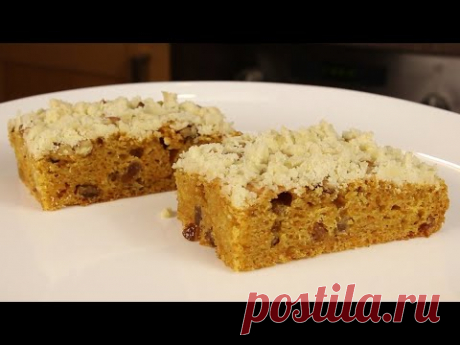 НИКТО НЕ ВЕРИТ, ЧТО ОН ПОСТНЫЙ! Сказочно Вкусный Морковный Пирог со Штрейзелем!