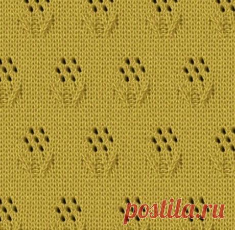 Красивые ажуры спицами