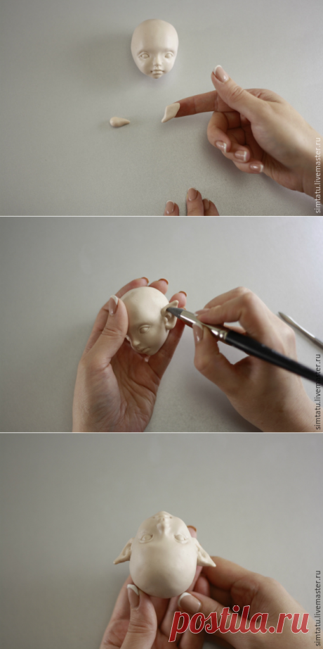 Мастер-класс: лепим эльфийские ушки кукле - Ярмарка Мастеров - ручная работа, handmade