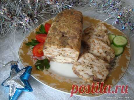 Куриная ветчина с сердечками