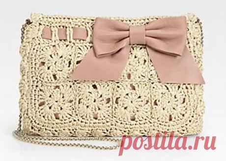 ВЯЗАНЫЙ КРЮЧКОМ КЛАТЧ RED VALENTINO.