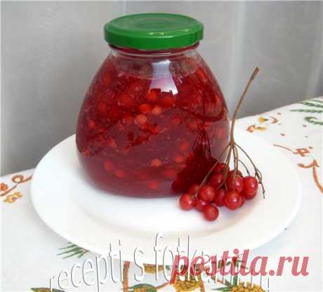 Калина с сахаром на зиму - пошаговый рецепт с фото