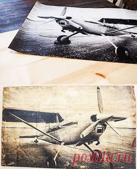 Как перенести фотографию на дерево.