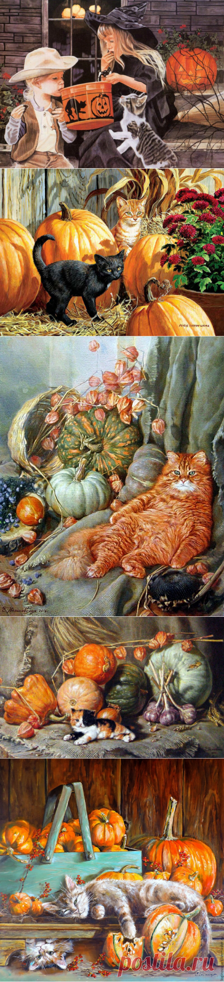СБОР УРОЖАЯ (ЧАСТЬ 47 - ТЫКВЫ, КОТЫ, ХЭЛЛОУИН.)