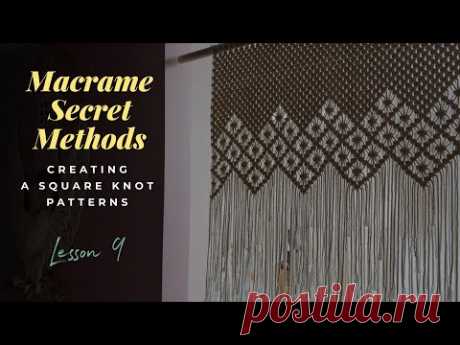[Eng sub]Macrame Secret Methods 9 - Valance / 마크라메 발란스 만들기