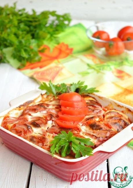 Минтай с овощами в духовке - кулинарный рецепт