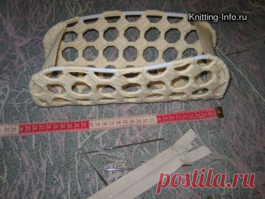 Дамская сумочка из решетки для раковины - Сумки своими руками