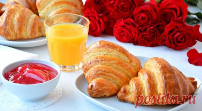 Французские сливочные круассаны, пошаговый рецепт с фото