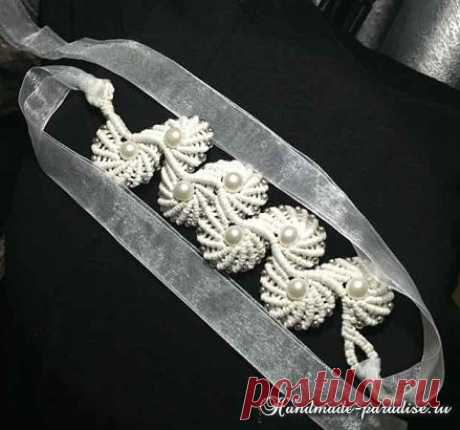 Макраме. Плетение браслета узором ракушки - Handmade-Paradise